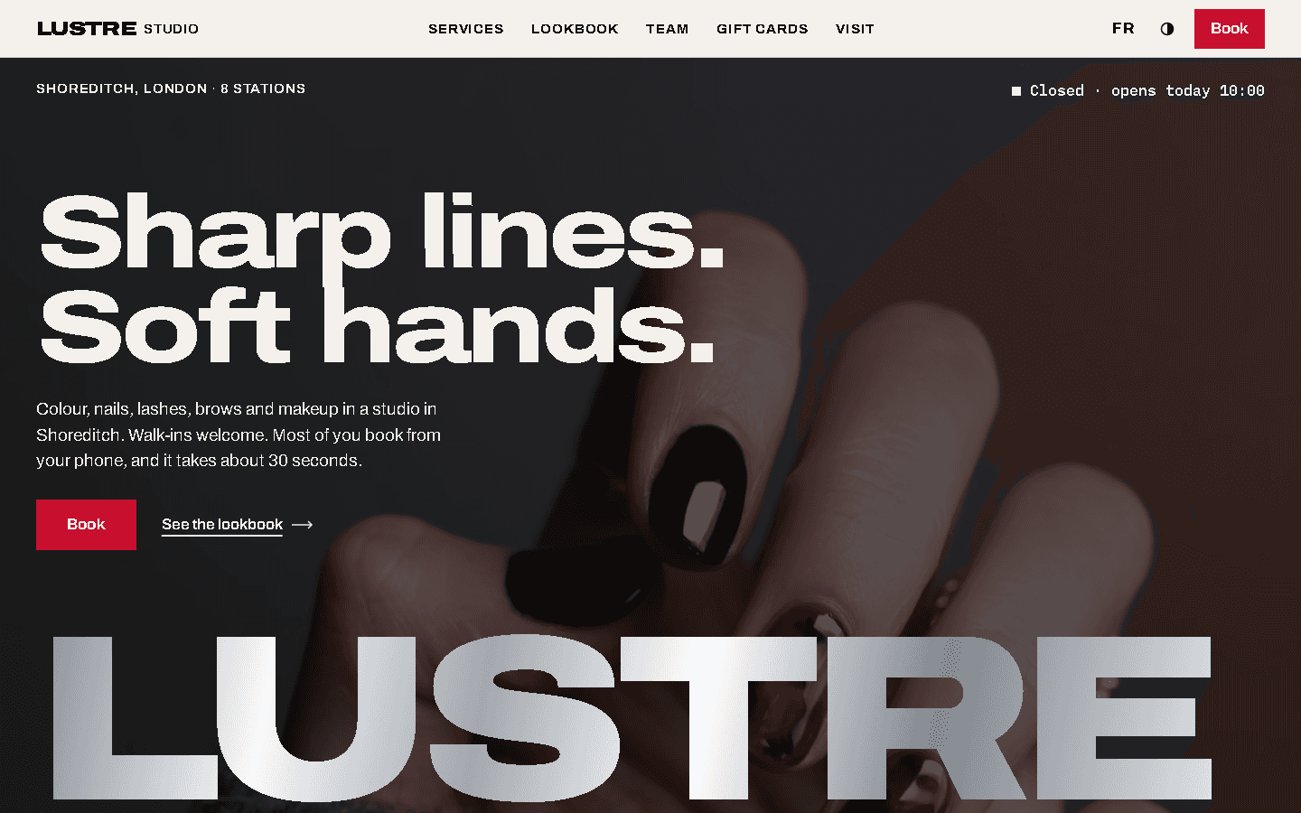 LUSTRE Studio homepage preview