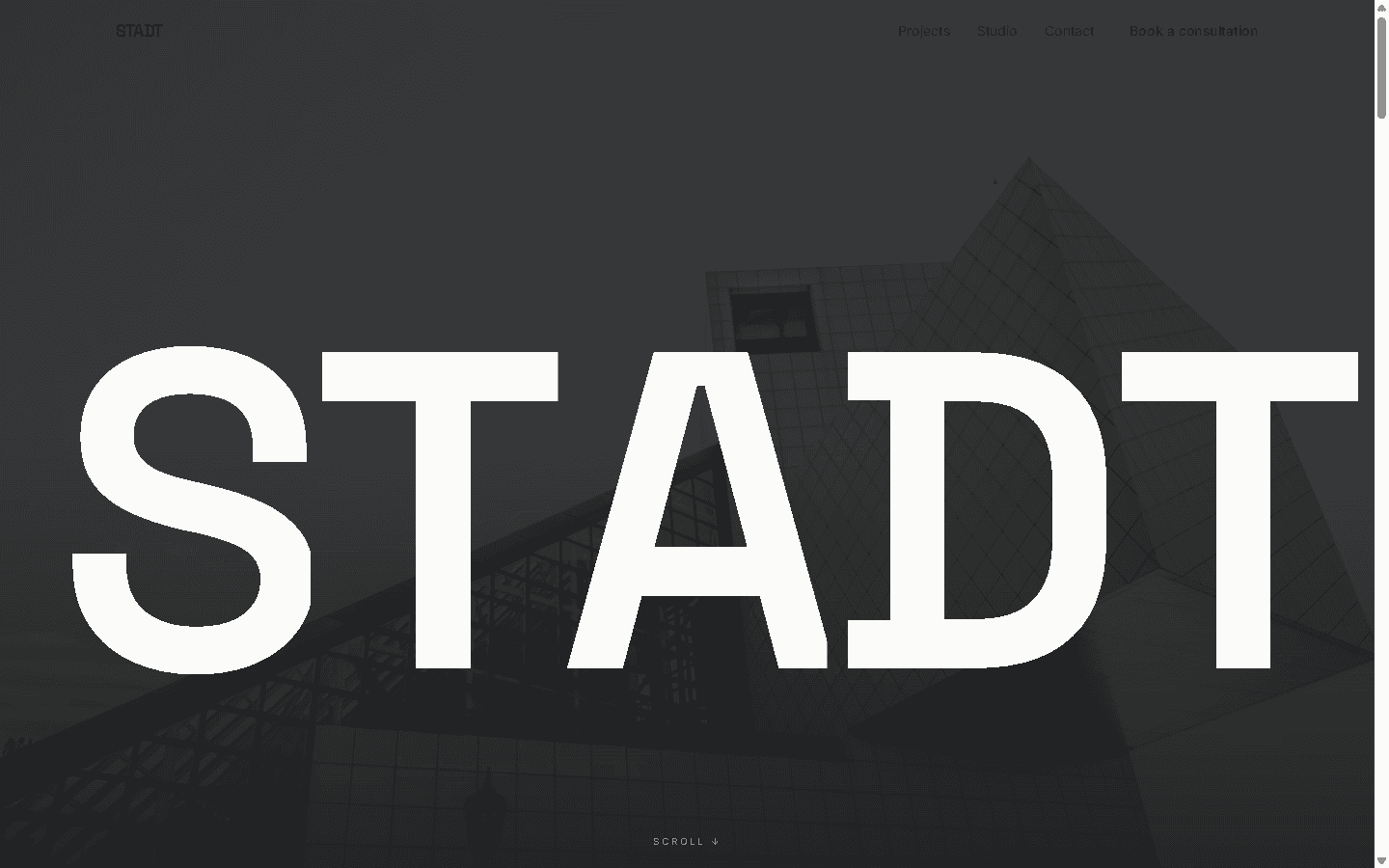 STADT homepage preview